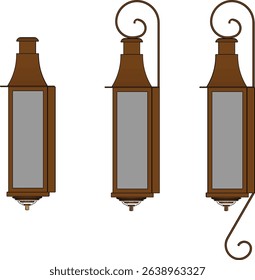 vector illustration design lantern lamp classic vintage ethnic