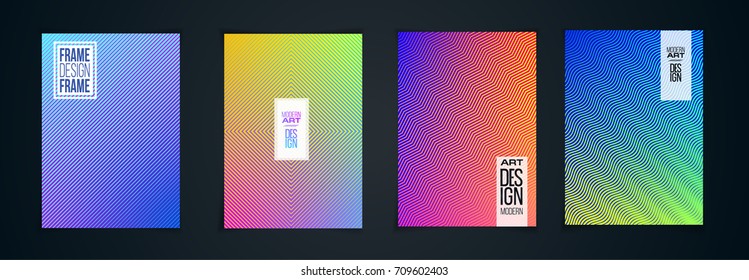 vector illustration design layout. bright colorful background with minimalistic geometric design. a set of graphics for the design of posters, flyers, cards, covers.