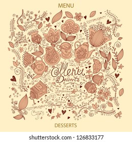 Vector illustration for design menu