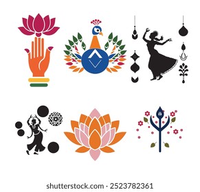 design de ilustração vetorial para navratri