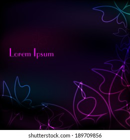 Vector Illustration design on shiny abstract background....