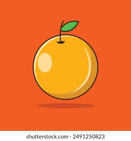 vector illustration design of orange