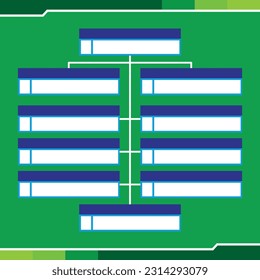vector illustration design of organizational structure chart template with dominant blue and green colors which is suitable for business, organization, school, office, poster and other design need. - Powered by Shutterstock - Get 15% off with code: PIKWIZARD15