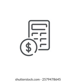vector illustration design outline of business financial calculations.