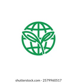 vector illustration design outline of earth greening environment. 