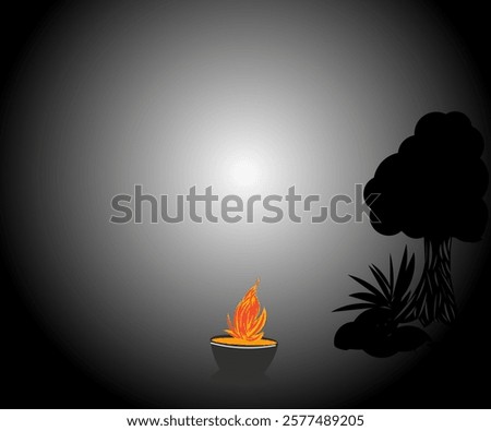 Similar – Image, Stock Photo Optical illusion tree shadow