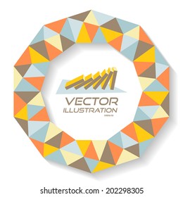 Vector illustration for design. With place for text. 