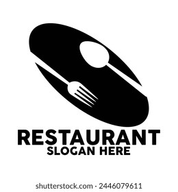 Vector illustration design of plates and other tableware for restaurant logos and brands