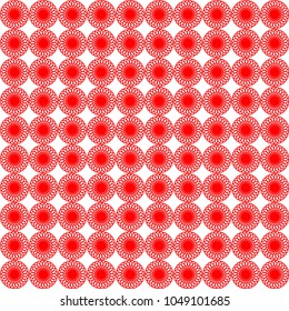 Vector illustration for design, printing. and background texture with image of concentric colored circles and geometric shapes