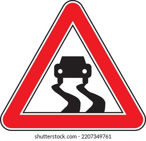 diseño de ilustración de vector carretera señalización de carretera