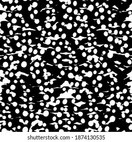 vector illustration of design seamless background with white dots on the black backdrop