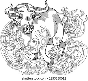 Vector illustration design for tattoo, bag, pillow cover, t-shirt and poster.