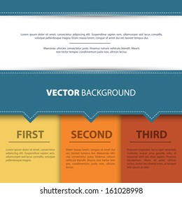 Vector illustration of Design template back