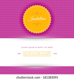 Vector illustration of Design template back