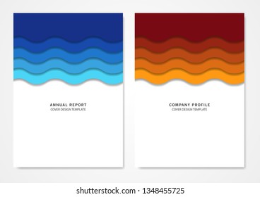Vector illustration, design template for book, annual report or company profile cover