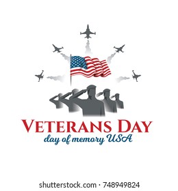 vector illustration. design template for the holiday United States of America Veterans Day on November 11 we will remember and never will forget, graphic design elements for posters and flyers. 