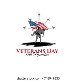 vector illustration. design template for the holiday United States of America Veterans Day on November 11 we will remember and never will forget, graphic design elements for posters and flyers. 