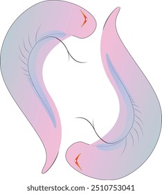 vector illustration design of tongue artwork 