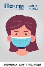 Vector Illustration design to use for graphics, banners and presentations about covid-19, coronavirus, prevention mask and social distancing.