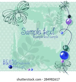 Vector Illustration for design. Watercolor tracing.