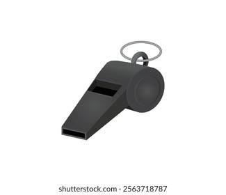 vector illustration design of a whistle which is usually used to sound something by blowing it so that a whistle-like sound is often used in sporting events