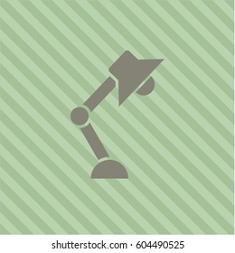 Vector illustration of Desk Lamp vector icon or symbol
