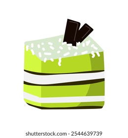 vector illustration of dessert cake