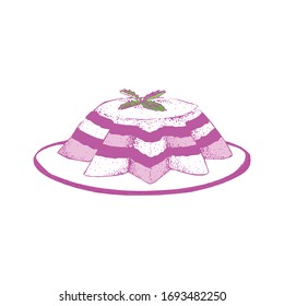 Vector illustration of dessert isolated on a white background in EPS10