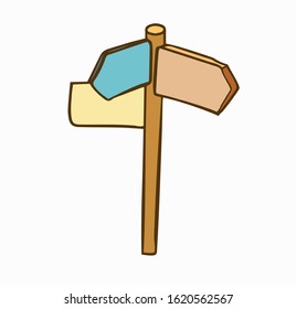 Vector illustration of destinaion for navigation and orientation in travel. Strategy concept flat style design