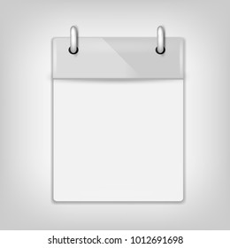 Vector illustration of detailed calendar