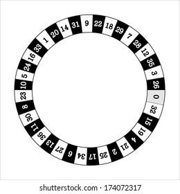 Vector Illustration Detailed Casino Roulette Wheel Stock Vector ...