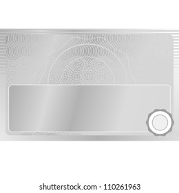 Vector illustration of detailed certificate