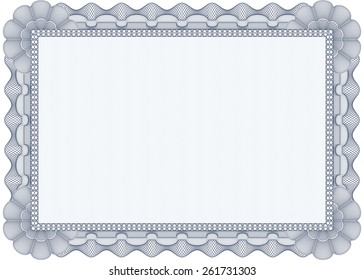 Vector illustration of detailed certificate or diploma border