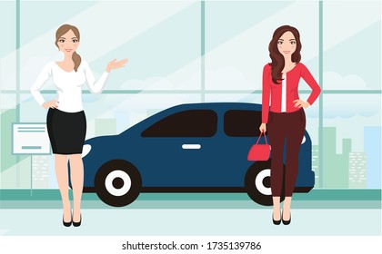  Vector illustration. Vector detailed character buyer and seller