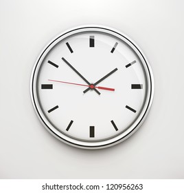 Vector illustration of detailed classic office clock icon for your design, website, application or presentation