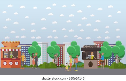 Vector illustration of detective looking out for someone, observing secretly and taking photos. Shadowing flat style design element.