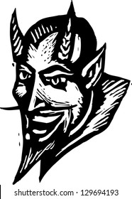 Vector illustration of the Devil