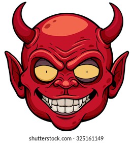 Vector illustration of Devil face