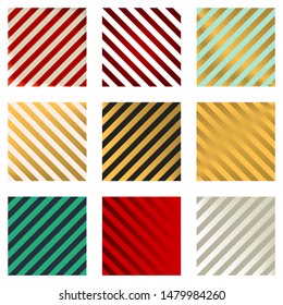 Vector illustration. Diagonal stripped band background in several colors.