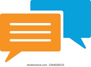 Ilustración vectorial de cuadros de diálogo, burbujas de voz, mensajes y comunicación, chat entre personas.