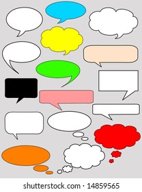 vector illustration of dialog bubbles