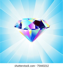 vector illustration of diamond