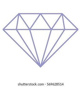 Ilustración vectorial del icono del diamante en azul

