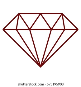 Vector Illustration of Diamond icon in Maroon
