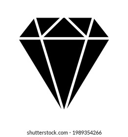 vector illustration of diamond icon on a white background