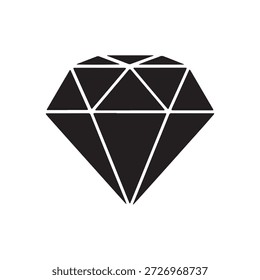 Vektorgrafik eines Diamanten-Symbols auf weißem Hintergrund
