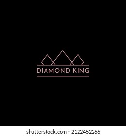 vector illustration of diamond king