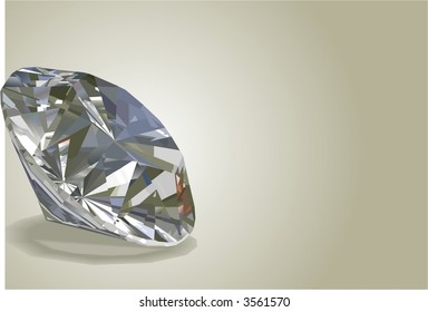 A vector illustration of diamond over a faded background