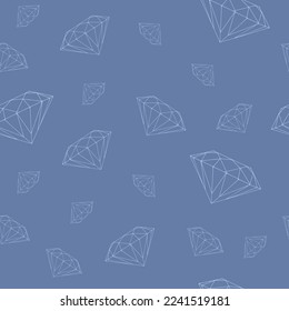 Vector illustration of diamonds on a colored background for children's interior wallpaper covers