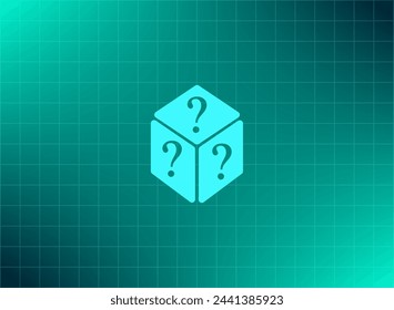 Vektor-Illustration des Würfelhilfesymbols